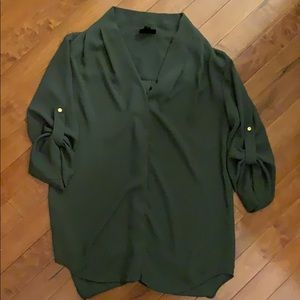 Target, XS, olive green with 3 quarter sleeve